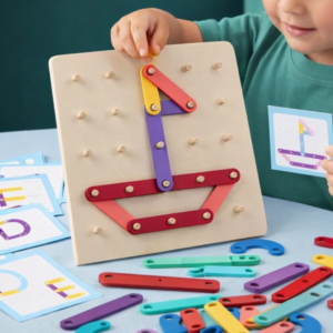 Geometryczne cudaki - edukacyjna układanka Montessori